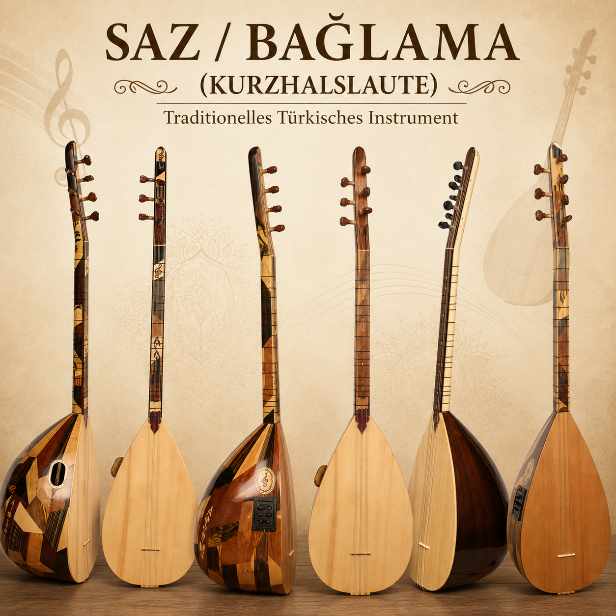 Saz Baglama (Langhalslaute Kurz)